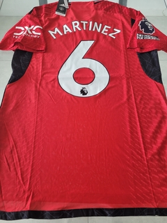 Camiseta Adidas Manchester United Heatrdy Titular #6 Lisandro Martinez 2023 2024 Match