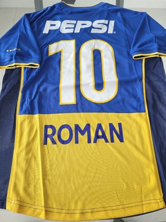 Camiseta Nike Boca Retro Titular 2002 Roman Riquelme #10 - Roda Indumentaria