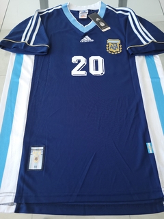Camiseta adidas Retro Argentina Suplente Azul 1998 Gallardo 20 - comprar online
