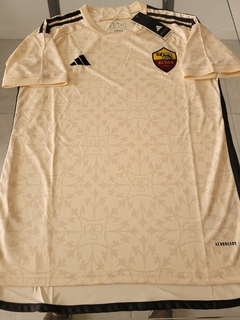Camiseta Adidas AS Roma Suplente Beige 2023 2024