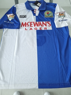 Camiseta asics Retro Blackburn Rovers Titular Shearer #9 1994 1995 - comprar online