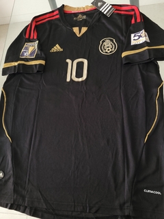 Camiseta Mexico Retro Suplente Negra Giovanni Dos Santos #10 2010 2011 en internet