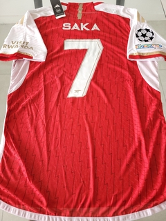 Camiseta Adidas Arsenal Heatrdy Titular Bukayo Saka 7 2023 2024 Match