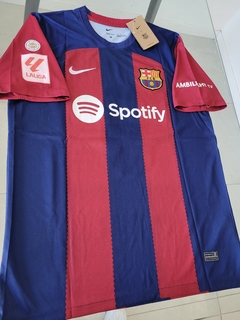 Camiseta Nike Barcelona Titular Lewandowski 9 2023 2024 - Roda Indumentaria