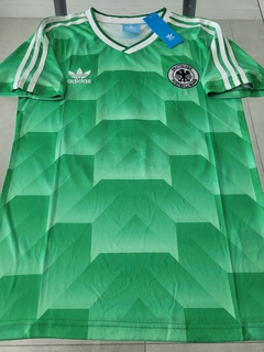 Camiseta adidas Alemania Retro Suplente Verde Matthaus 10 1990 - comprar online