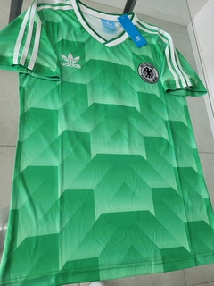 Camiseta adidas Alemania Retro Suplente Verde Matthaus 10 1990 - Roda Indumentaria