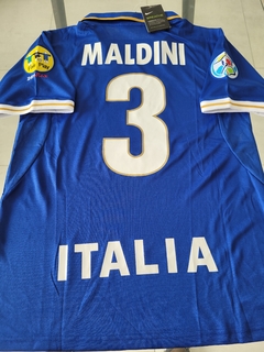 Camiseta Nike Italia Retro Titular Maldini 3 1996