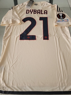 Camiseta Adidas AS Roma Suplente Beige Dybala 21 2023 2024