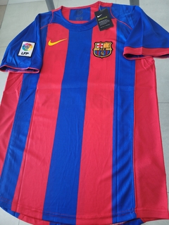 Camiseta Nike Retro Barcelona Titular Messi 30 2004 2005 en internet