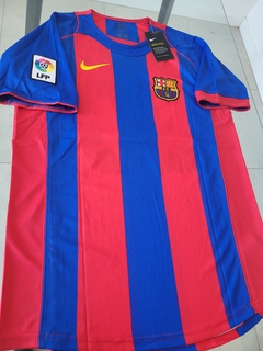 Camiseta Nike Retro Barcelona Titular Messi 30 2004 2005 - Roda Indumentaria