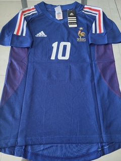 Camiseta adidas Retro Francia Zidane #10 Titular 2002 Doble Tela - comprar online