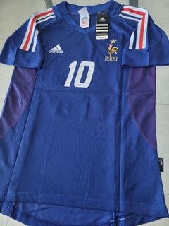 Camiseta adidas Retro Francia Zidane #10 Titular 2002 Doble Tela en internet