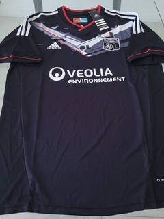 Camiseta Adidas Retro Lyon 2012 2013 Lisandro Lopez #9 Negra en internet