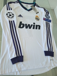 Camiseta adidas Real Madrid Manga Larga Retro Titular Ronaldo 7 2012 2013 - Roda Indumentaria