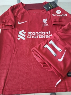 Kit Niño Camiseta + Short Liverpool Titular M. Salah #11 2022 2023 - comprar online