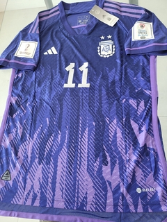 Camiseta adidas Argentina HeatRdy Suplente Violeta Di Maria 11 2022 2023 Parches Qatar - comprar online