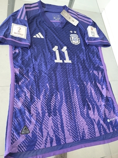 Camiseta adidas Argentina HeatRdy Suplente Violeta Di Maria 11 2022 2023 Parches Qatar en internet