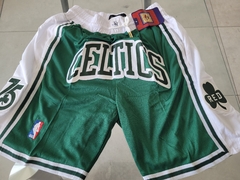 Short NBA Boston Celtics Verde y Blanco Con Bolsillos Basquet