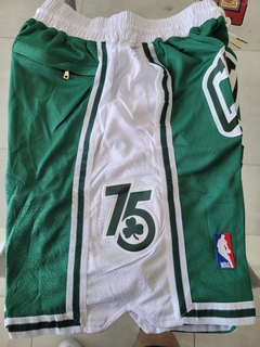 Short NBA Boston Celtics Verde y Blanco Con Bolsillos Basquet en internet