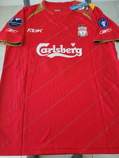 Camiseta Reebok Liverpool Retro Titular Gerrard 28 2005 2006 - comprar online