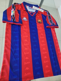 Camiseta Kappa Barcelona Retro Guardiola #4 1996 - Roda Indumentaria