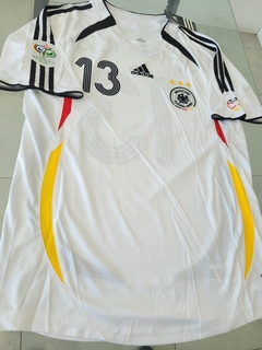 Camiseta adidas Alemania Retro titular Ballack 13 2006 Parches Mundial en internet