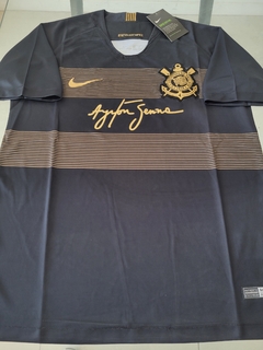 Camiseta Nike Corinthians Retro Negra Homenaje Ayrton Senna 2019 2020 - tienda online