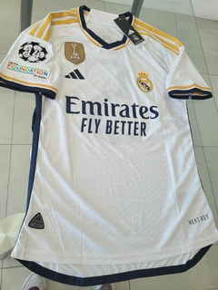 Camiseta Adidas Real Madrid HeatRdy Titular Bellingham 5 2023 2024 Match - Roda Indumentaria