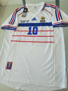 Camiseta adidas Francia Retro Blanca Zidane 10 1998 - comprar online