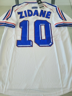 Camiseta adidas Francia Retro Blanca Zidane 10 1998 - Roda Indumentaria
