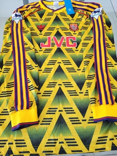 Camiseta Adidas Retro Arsenal Manga Larga Amarilla Wright 8 1992 1993 - comprar online
