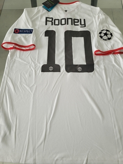 Camiseta Umbro Manchester United Retro Blanca Rooney 10 2013 2014