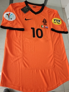 Camiseta Nike Holanda Retro Bergkamp 10 Titular 2000 - Roda Indumentaria