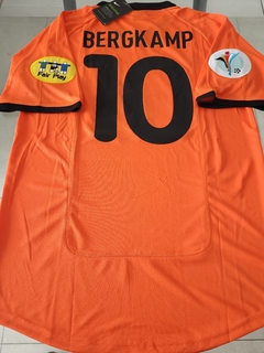 Camiseta Nike Holanda Retro Bergkamp 10 Titular 2000