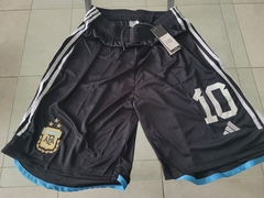 Short adidas Argentina 3 estrellas Negro Messi 10 2023 2024