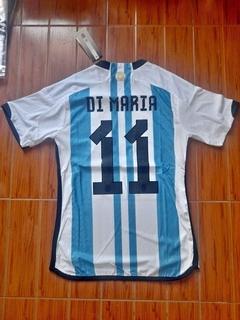 Camiseta adidas Argentina HeatRdy Titular Di Maria 11 2022 2023 Qatar Match