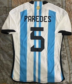 Camiseta adidas Argentina HeatRdy Titular Paredes 5 2022 2023 Qatar Match
