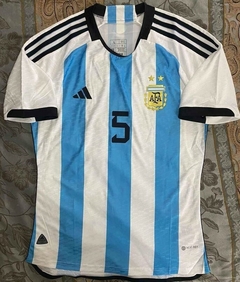 Camiseta adidas Argentina HeatRdy Titular Paredes 5 2022 2023 Qatar Match - comprar online