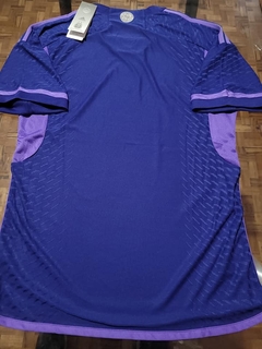 Camiseta adidas Argentina HeatRdy Suplente Violeta 2022 2023 Parche Campeon - Roda Indumentaria