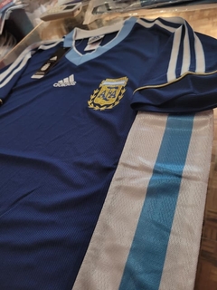 Camiseta adidas Retro Argentina Suplente Azul 1998 #RODAINDUMENTARIA en internet
