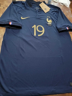 Camiseta Nike Francia Titular Benzema 9 2022 2023 Qatar - Roda Indumentaria