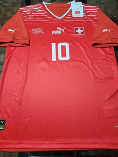 Camiseta Puma Suiza Titular Xhaka 10 2022 2023 Qatar