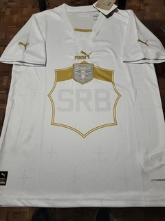 Camiseta Puma Serbia Suplente Blanca 2022 2023 Qatar