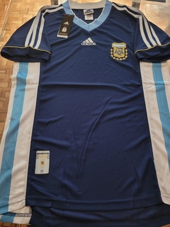 Camiseta adidas Retro Argentina Suplente Azul 1998 #RODAINDUMENTARIA