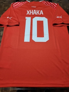 Camiseta Puma Suiza Titular Xhaka 10 2022 2023 Qatar - Roda Indumentaria