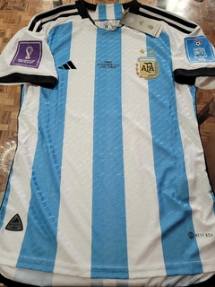 Camiseta adidas Argentina Titular Matchday Final vs Francia Lusail 2022 Qatar HeatRdy Match