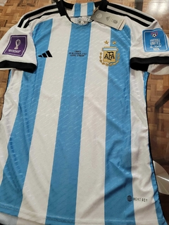 Camiseta adidas Argentina Titular Matchday Final vs Francia Lusail 2022 Qatar HeatRdy Match - comprar online