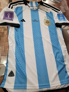 Camiseta adidas Argentina Titular Matchday Final vs Francia Lusail 2022 Qatar HeatRdy Match en internet