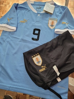 Kit Niño Uruguay Titular 2022/23 – Suárez #9 – Camisetas de Fútbol