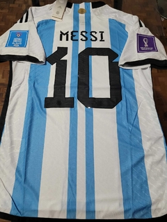 Camiseta adidas Argentina Titular Matchday Final vs Francia Messi 10 Lusail 2022 Qatar HeatRdy Match - tienda online